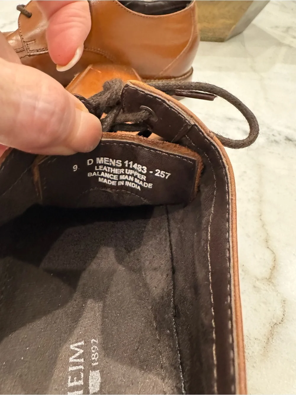 Florsheim sleek cognac